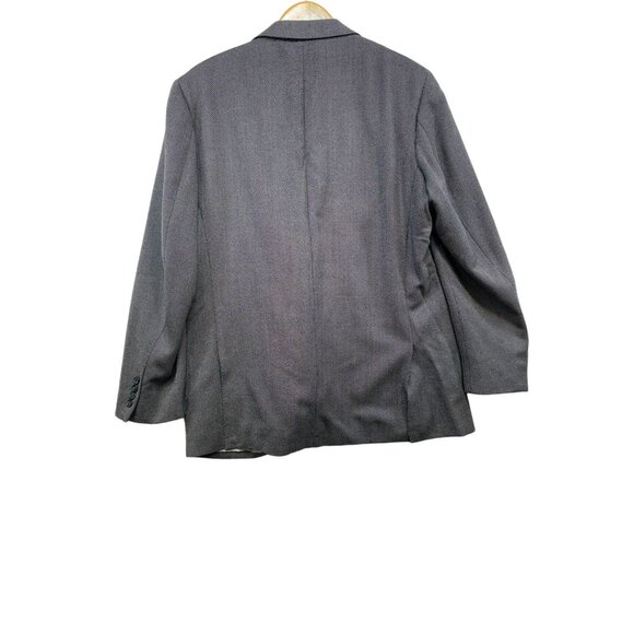 Jhane Barnes Mens Wool Preppy Academia Sportscoat Blazer Size 44 Grey - Picture 14 of 16